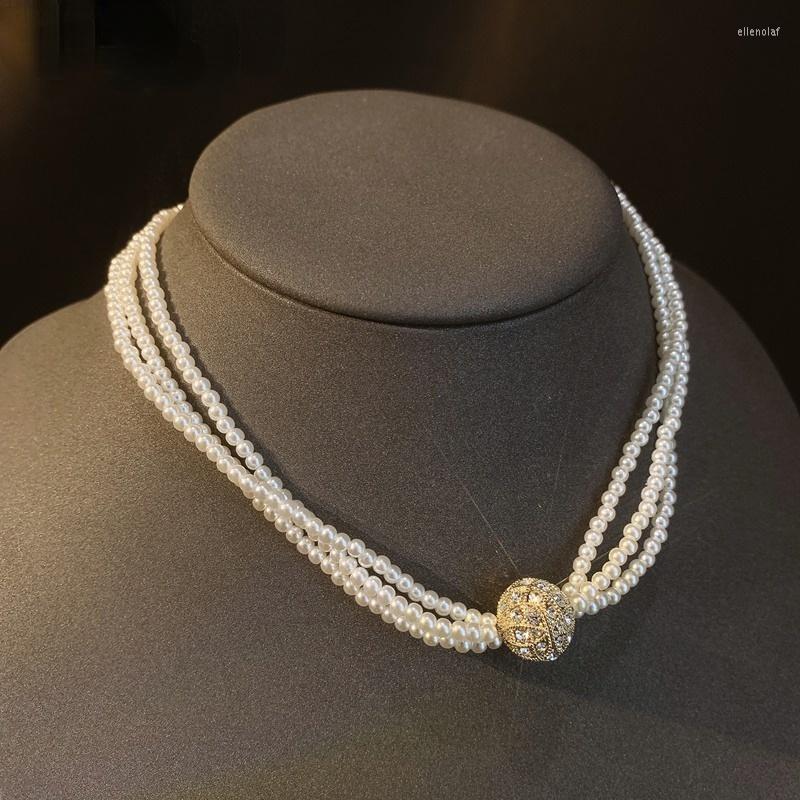 Pendant Necklaces Luxury Crystal Zircon Pearl 3 Tier Beaded Necklace For Women Fashion Trend Baroque Sweet Elegant Delicate Bead Gord22
Pendant Necklaces Luxury Crystal Zircon Pearl 3 Tier Beaded Necklace For Women Fashion Trend Baroque Sweet Elegant Delicate Bead Gord22