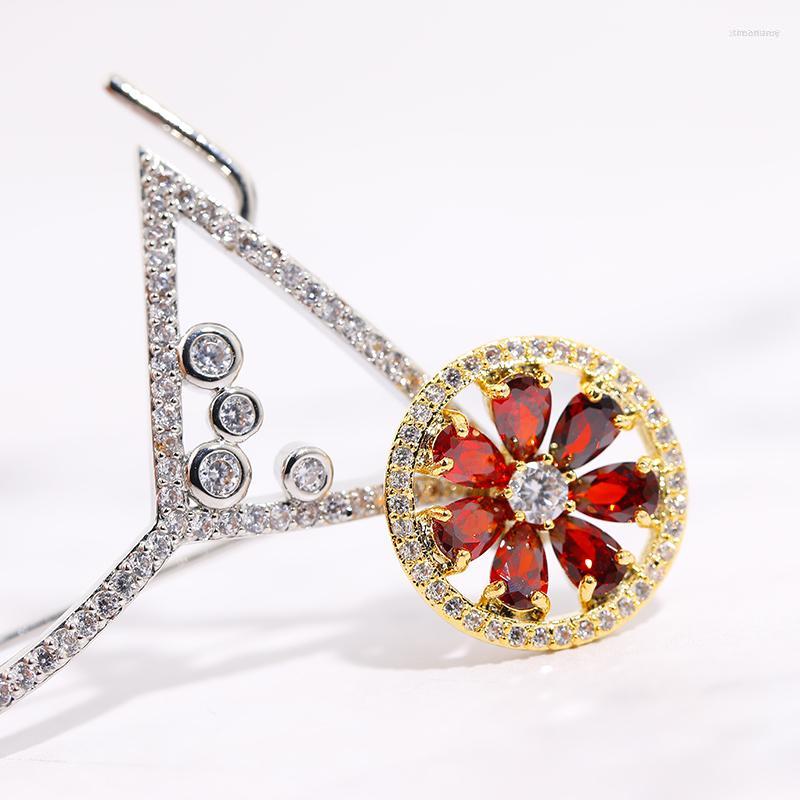 Brooches Cytheria Top Brand Jewelry Crystal Rhinestone Zircon Cocktail Glass For Women Elegant Gifts