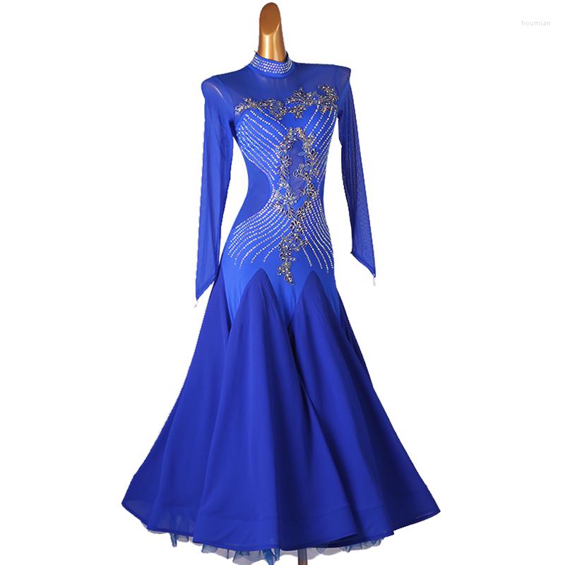 Stage Wear Women Blue Ballroom Competition Dance Dresses Adult 2023 Design Long Sleeve Tango Waltz Dancing Dress, Picture color
Stage Wear Women Blue Ballroom Competition Dance Dresses Adult 2023 Design Long Sleeve Tango Waltz Dancing Dress, Picture color