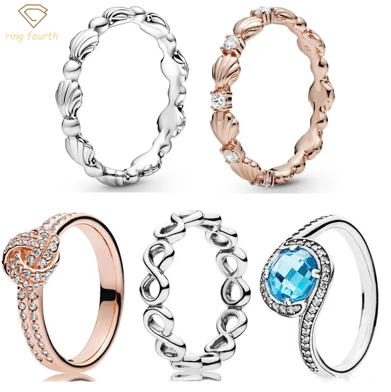925 Silver Women Fit Pandora Rings Original Heart Crown Fashion Ring Openwork Infinite Love Knot Seashell Radiant Embellishment
925 Silver Women Fit Pandora Rings Original Heart Crown Fashion Ring Openwork Infinite Love Knot Seashell Radiant Embellishment