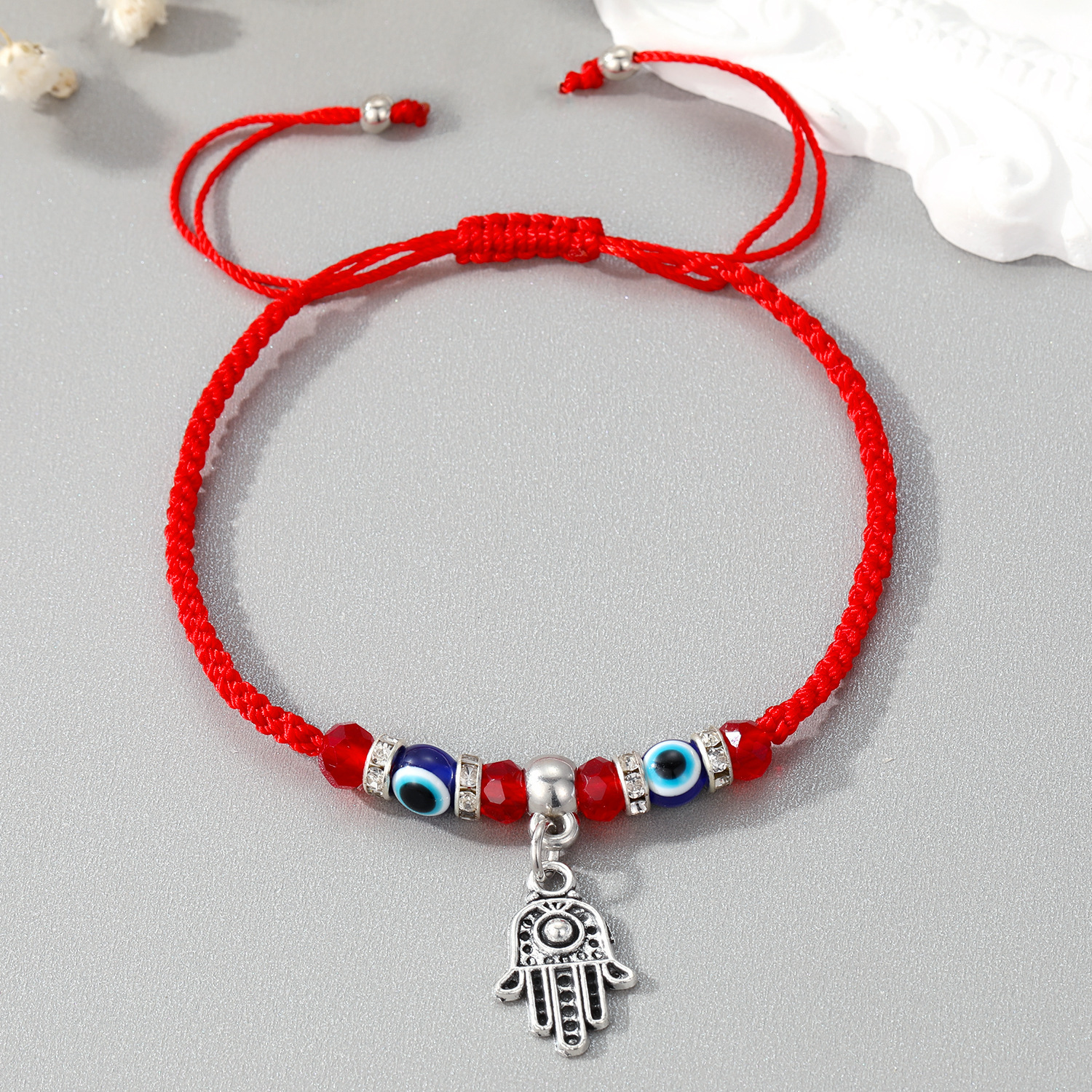 Classic Design Vintage Animal Charm Bracelets Red Rope Woven Bracelet for Gift