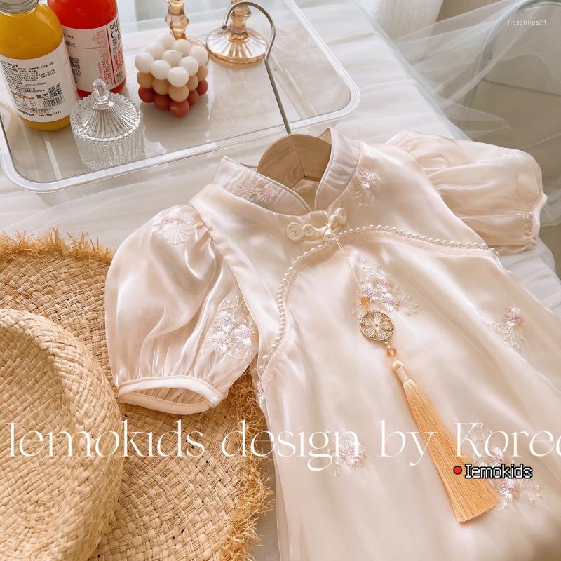 Ethnic Clothing Chinese Style Embroidery Cheongsam Girls Qipao Costume Summer Dress Floral For Kids Girl Est Children Dresses Casual
Ethnic Clothing Chinese Style Embroidery Cheongsam Girls Qipao Costume Summer Dress Floral For Kids Girl Est Children Dresses Casual