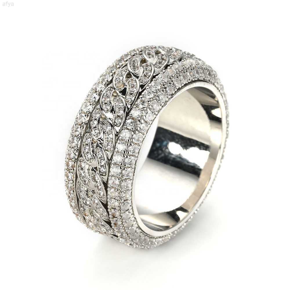 Jr23 Abiding Wholesale Trendy Rhodium Gold Plated Real 925 Sterling Silver Moissanite Cuban Ring
Jr23 Abiding Wholesale Trendy Rhodium Gold Plated Real 925 Sterling Silver Moissanite Cuban Ring