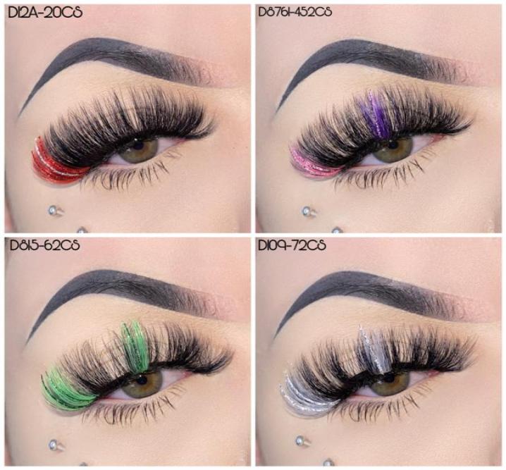 Colored Eyelash Wispy Fluffy Glitter Faux 3D Mink Lash highlighter brush For Daily Makeup9820151
Colored Eyelash Wispy Fluffy Glitter Faux 3D Mink Lash highlighter brush For Daily Makeup9820151
