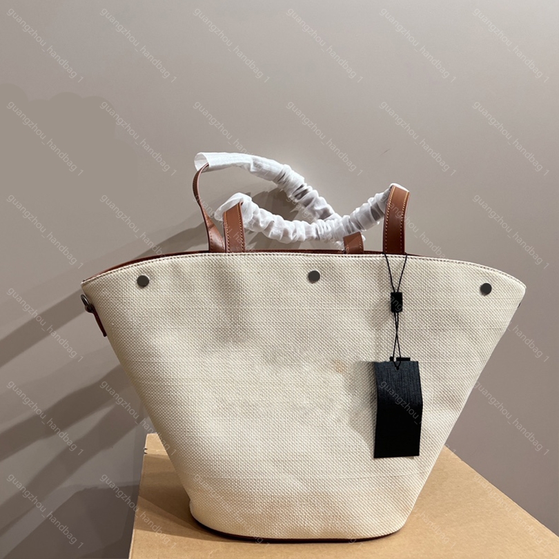 Rive Tote Bag Canvas Vintage Leather Handbag Designer Bags Women Summer Big Totes Bag Top Quality Wallet Purse Shoulder Bag with Box, Beige
Rive Tote Bag Canvas Vintage Leather Handbag Designer Bags Women Summer Big Totes Bag Top Quality Wallet Purse Shoulder Bag with Box, Beige