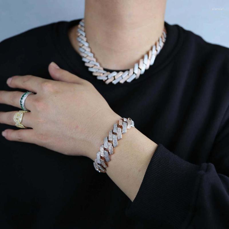 Chains Cuban Big Heavy 3 Row Cz 19mm Width 5A Cubic Zircon Chain Mens Choker Necklace Bling Hip Hop Male Braclet Set GiftChains Gord22
Chains Cuban Big Heavy 3 Row Cz 19mm Width 5A Cubic Zircon Chain Mens Choker Necklace Bling Hip Hop Male Braclet Set GiftChains Gord22