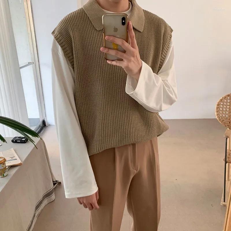 Men' Vests Spring Autumn Fashion Solid Casual Pullover Tess Lapel Vest Men' Loose Knitted Top Sweater Gentle Versatile, Black
Men' Vests Spring Autumn Fashion Solid Casual Pullover Tess Lapel Vest Men' Loose Knitted Top Sweater Gentle Versatile, Black