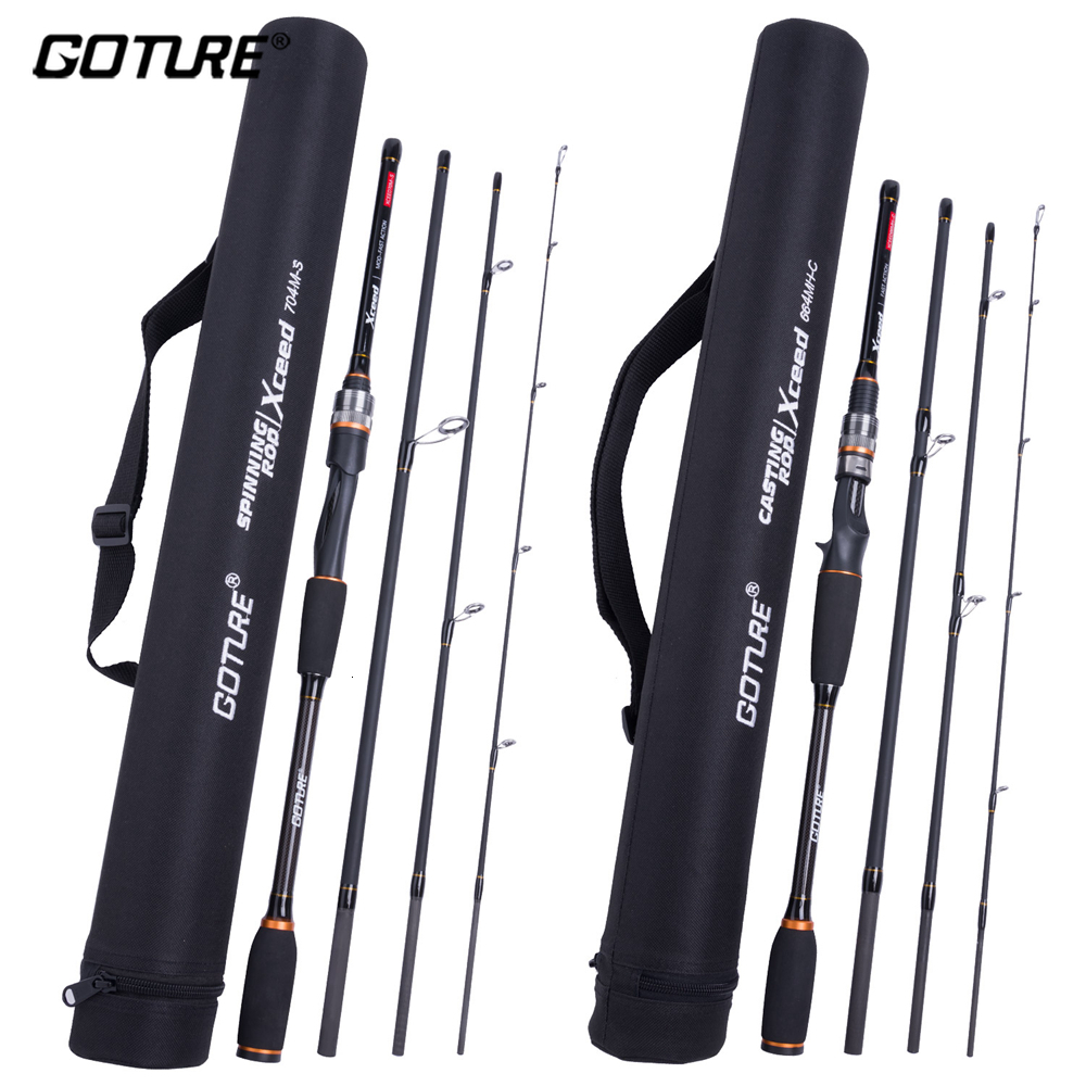 Spinning Rods Goture Xceed 4 Setions Travel Fishing Rod With Fuji Guide Ring Carbon Fiber 1.98-3.6M Spinning Casting Lure Rod For Carp Fishing 230627
Spinning Rods Goture Xceed 4 Setions Travel Fishing Rod With Fuji Guide Ring Carbon Fiber 1.98-3.6M Spinning Casting Lure Rod For Carp Fishing 230627