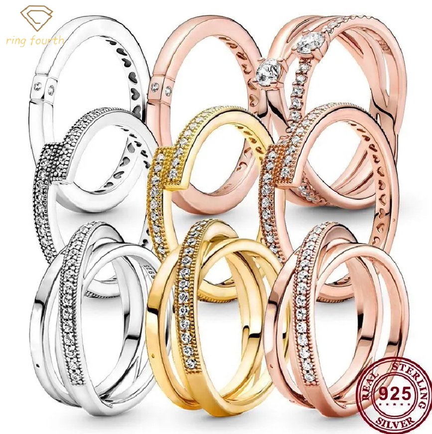 925 Silver Women Fit Pandora Rings Original Heart Crown Fashion Ring Peach Heart Disc Interlaced Double-sided Three
925 Silver Women Fit Pandora Rings Original Heart Crown Fashion Ring Peach Heart Disc Interlaced Double-sided Three
