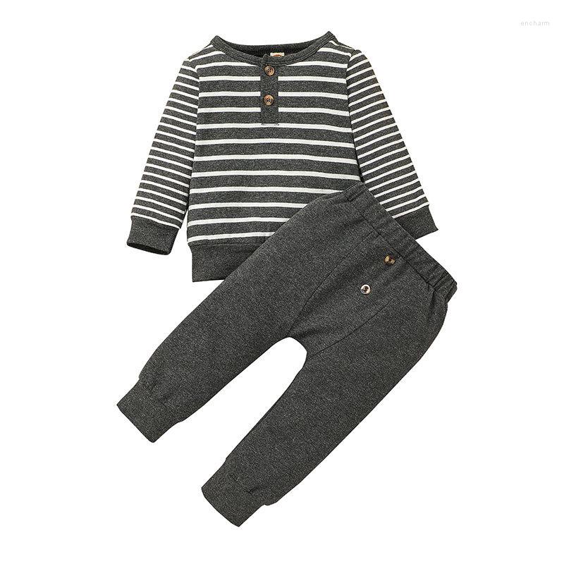 Clothing Sets Infant Baby Boys Girls Clothes Born Autumn Long Sleeve Stripe Cotton Tops Casual Pants Toddler Outfit Set Fall 30, Gray
Clothing Sets Infant Baby Boys Girls Clothes Born Autumn Long Sleeve Stripe Cotton Tops Casual Pants Toddler Outfit Set Fall 30, Gray