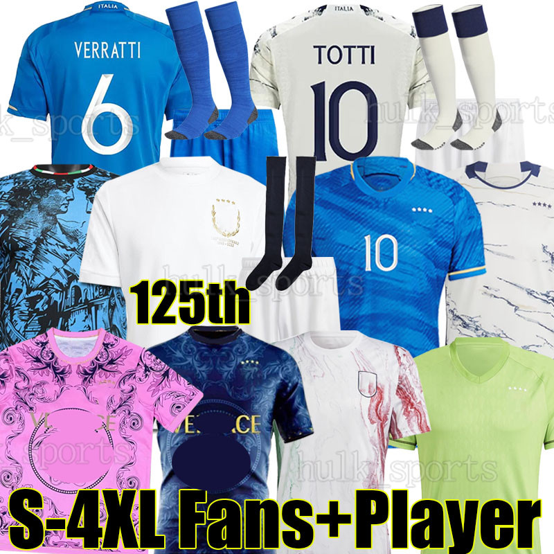 4XL 23/24 Italia CHIESA 125th soccer jerseys ItAlYS 125 Years Anniversary TOTTI VERRATTI football shirt 2024 DI LORENZO RASPADORI BARELLA LORENZO men kids Kits sock, Yidali 125 years anniversary
4XL 23/24 Italia CHIESA 125th soccer jerseys ItAlYS 125 Years Anniversary TOTTI VERRATTI football shirt 2024 DI LORENZO RASPADORI BARELLA LORENZO men kids Kits sock, Yidali 125 years anniversary