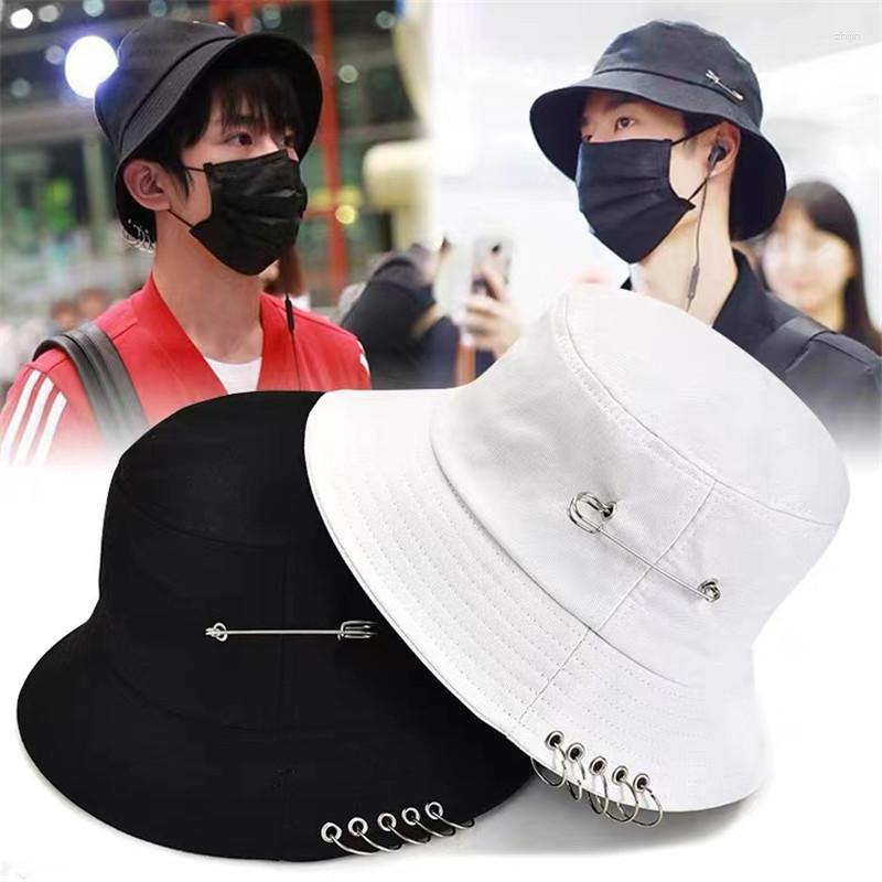 Berets Summer Bucket Hats Women Brooch Ring Fisherman Hat Korean Style Solid Climbing Outdoor Sunscreen Panama Beach Cap, H bucket hat
Berets Summer Bucket Hats Women Brooch Ring Fisherman Hat Korean Style Solid Climbing Outdoor Sunscreen Panama Beach Cap, H bucket hat