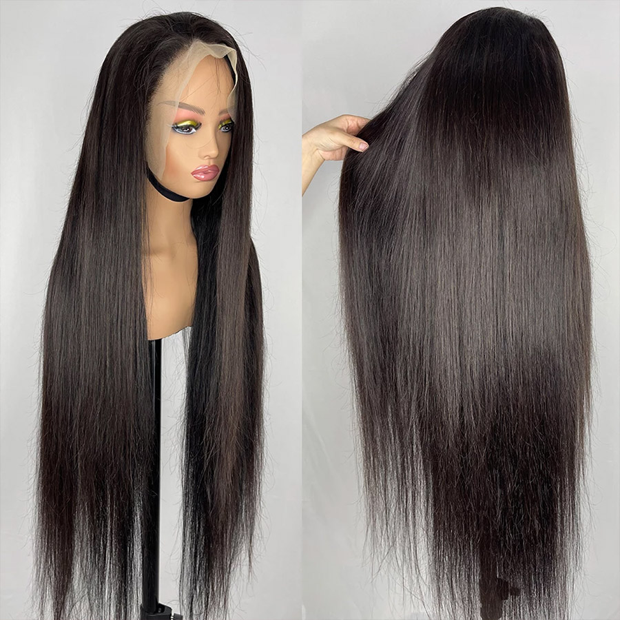 30 Inch Straight Lace Front Wig 13x4 HD Transparent Human Hair Wig Glueless Preplucked Human Wigs with Baby Hair, Natural color
30 Inch Straight Lace Front Wig 13x4 HD Transparent Human Hair Wig Glueless Preplucked Human Wigs with Baby Hair, Natural color