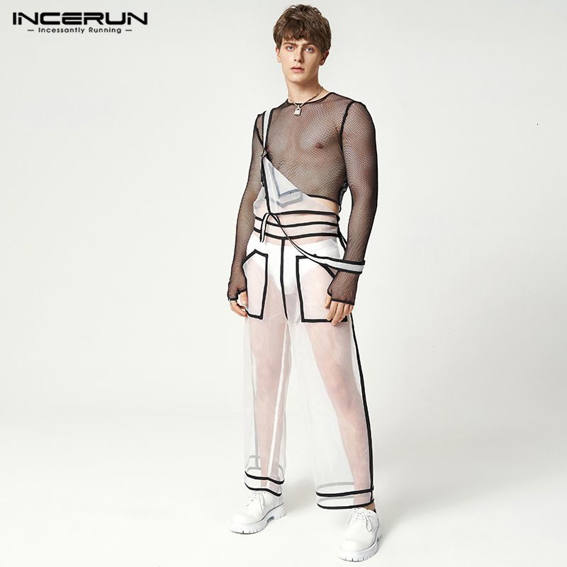 Men's Jeans INCERUN 2023 American Style Gauze Perspective Jumpsuit Sexy Leisure Male Loose Comfortable Seethrough Thin Rompers S5XL 230628, White
Men's Jeans INCERUN 2023 American Style Gauze Perspective Jumpsuit Sexy Leisure Male Loose Comfortable Seethrough Thin Rompers S5XL 230628, White