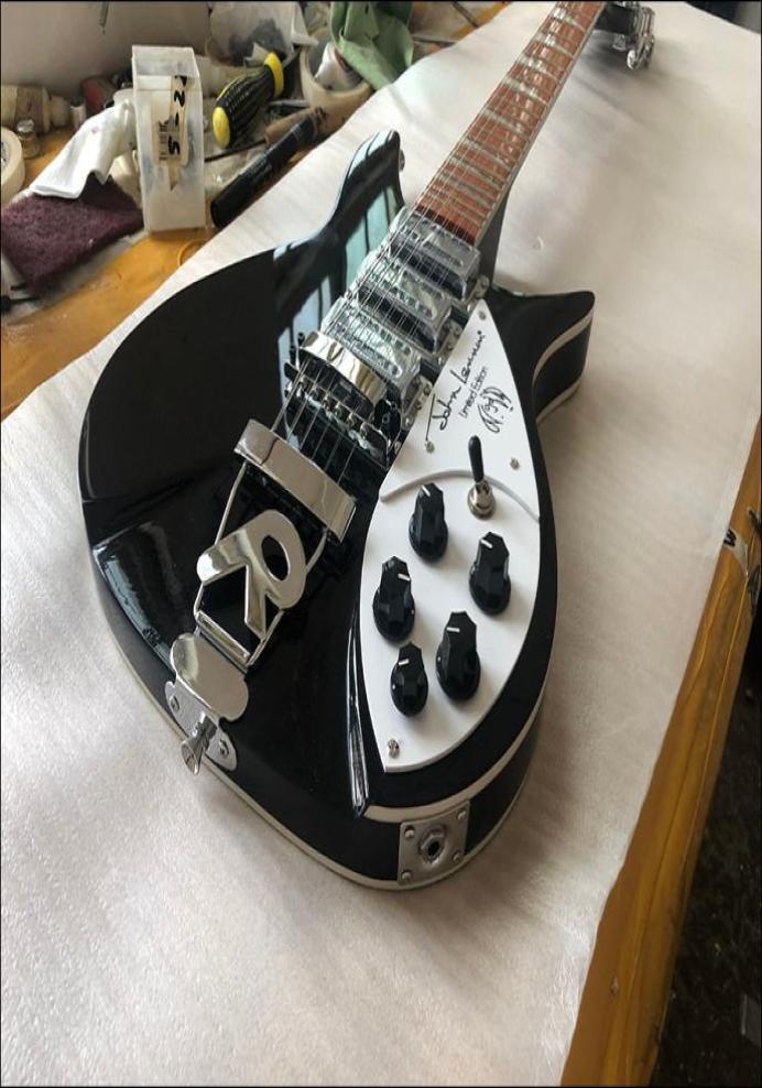 Short Scale 12 Strings Black 325 Electric Guitar 527mm JohnLennon Signature Pickguard Dual Body Binding Gloss Paint Fingerboard 3 4321682
Short Scale 12 Strings Black 325 Electric Guitar 527mm JohnLennon Signature Pickguard Dual Body Binding Gloss Paint Fingerboard 3 4321682
