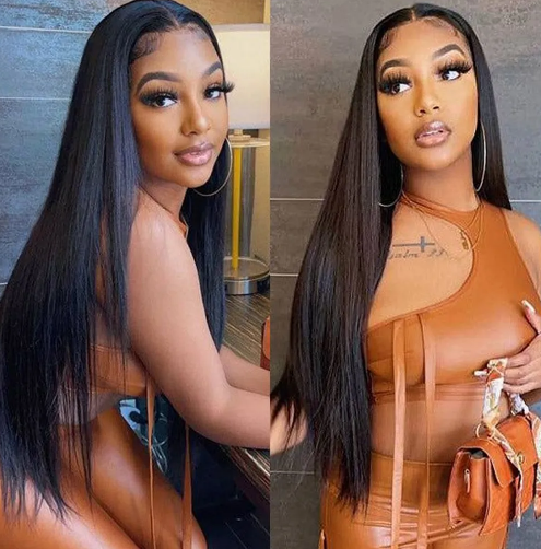 Straight Lace Frontal Wig Human Hair Brazilian Bone Straight Human Hair Wig HD Lace Frontal Pre Plucked, Natural color
Straight Lace Frontal Wig Human Hair Brazilian Bone Straight Human Hair Wig HD Lace Frontal Pre Plucked, Natural color