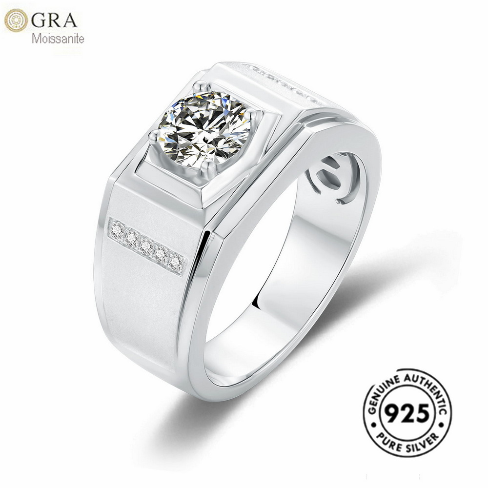 Latest Wedding Men Ring Designs 1ct Moissanite Diamond Real 925 Sterling Jewelry Bulk Wholesale Ready For Ship
Latest Wedding Men Ring Designs 1ct Moissanite Diamond Real 925 Sterling Jewelry Bulk Wholesale Ready For Ship