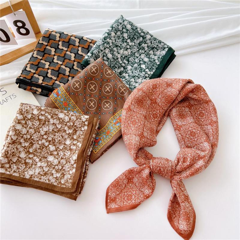 Scarves 63cm Fashion Cotton And Linen Hair Scarf Women Handkerchief Printed Female Square Head Bandana Neck Muffler Hijab Lady FJ774
Scarves 63cm Fashion Cotton And Linen Hair Scarf Women Handkerchief Printed Female Square Head Bandana Neck Muffler Hijab Lady FJ774