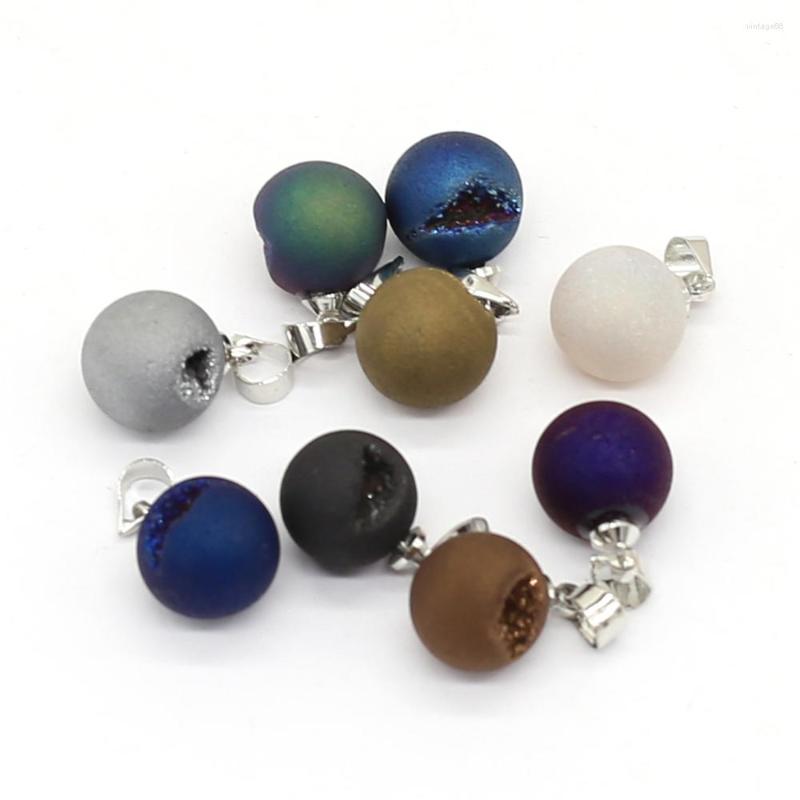 Pendant Necklaces Natural Round Color Plating Stone Mixed Colors Charm For Jewelry Making Necklace Accessories Women Size 10x10mm
Pendant Necklaces Natural Round Color Plating Stone Mixed Colors Charm For Jewelry Making Necklace Accessories Women Size 10x10mm