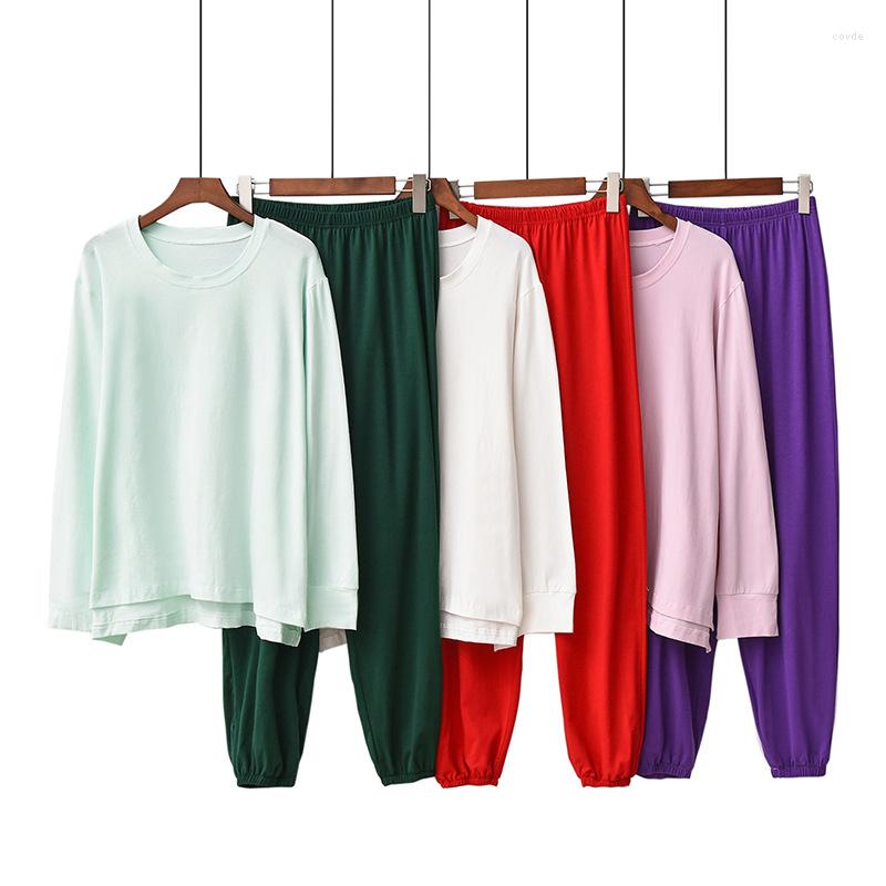 Women's Sleepwear Spring Autumn Warm Home Clothes Pyjamas Women Simple Natural Casual Long-Sleeved Thin Solid Color Round Neck Ladies, Green
Women's Sleepwear Spring Autumn Warm Home Clothes Pyjamas Women Simple Natural Casual Long-Sleeved Thin Solid Color Round Neck Ladies, Green