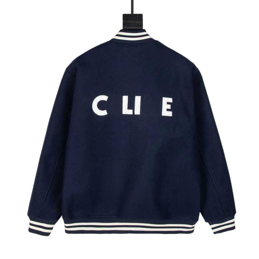 Men' Jackets High version autumn winter new cel back towel embroidered wool letter jacket, Navy blue
Men' Jackets High version autumn winter new cel back towel embroidered wool letter jacket, Navy blue