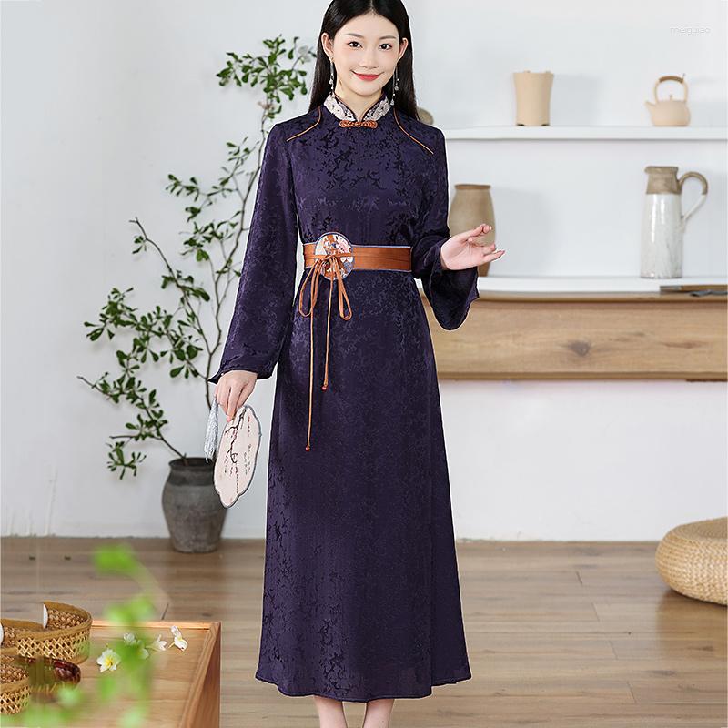 Ethnic Clothing Autumn Winter Chinese Style Qipao For Women Elegant Embroidery Belt Lady Christmas Dress Cheongsam Female S-XXL
Ethnic Clothing Autumn Winter Chinese Style Qipao For Women Elegant Embroidery Belt Lady Christmas Dress Cheongsam Female S-XXL