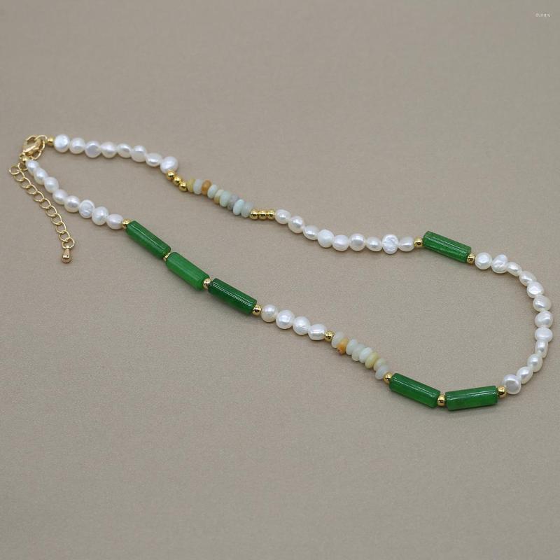 Pendant Necklaces Natural Stone Green Agate Irregular Freshwater Pearl Necklace Jewelry Gift Women Party Banquet
Pendant Necklaces Natural Stone Green Agate Irregular Freshwater Pearl Necklace Jewelry Gift Women Party Banquet