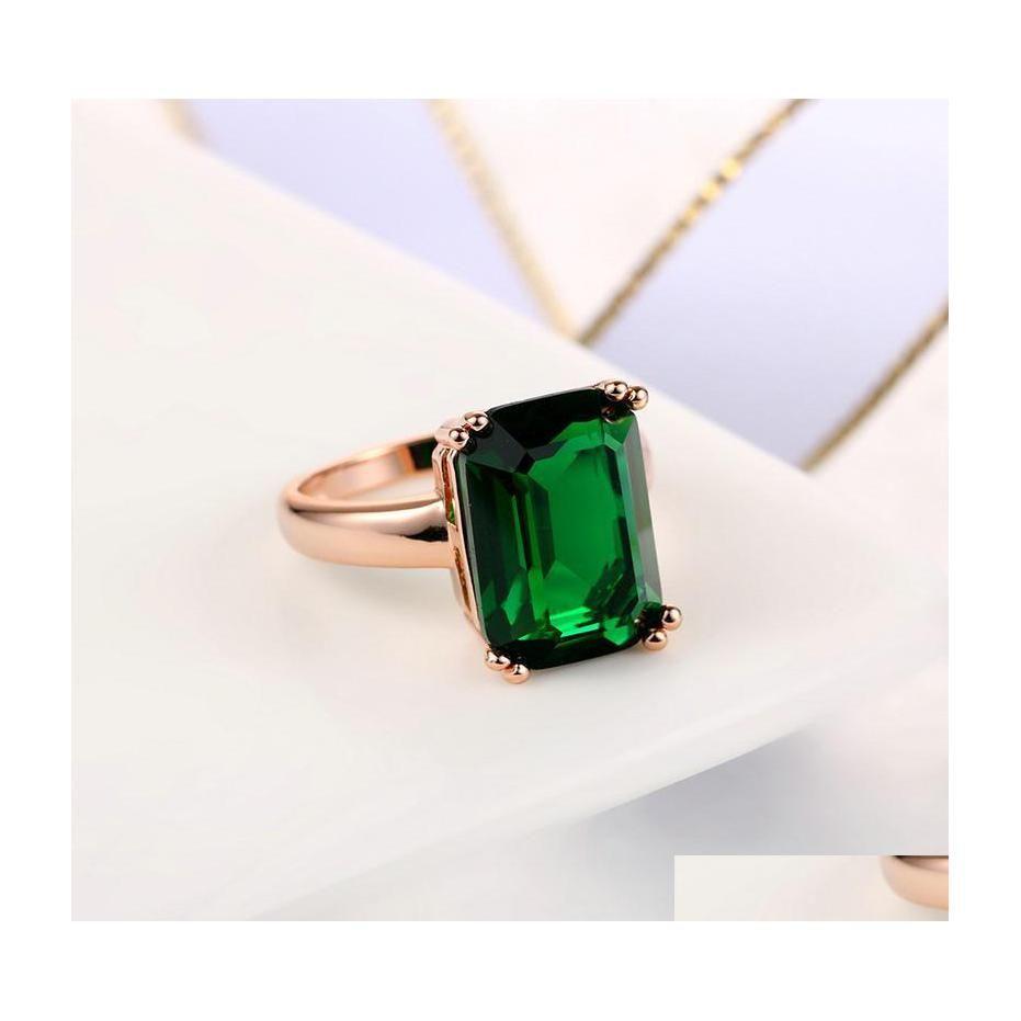 Cluster Rings Elegant Rose Gold Finger Jewelry For Women Fashion Wedding Engagement Gifts Classical Green Crystal Zircon Ring Drop D Dhitr
Cluster Rings Elegant Rose Gold Finger Jewelry For Women Fashion Wedding Engagement Gifts Classical Green Crystal Zircon Ring Drop D Dhitr
