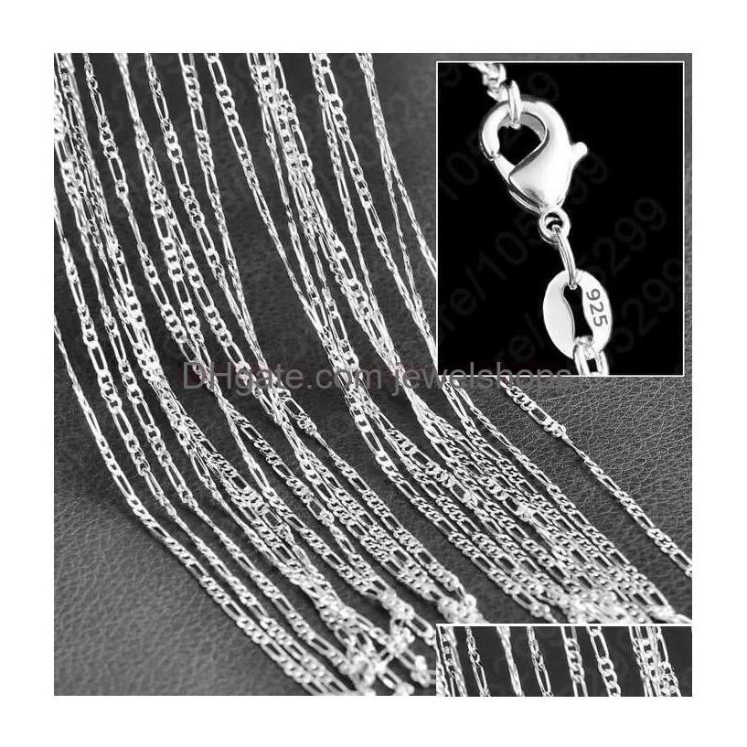 Chains 10Pcs/Lot 2Mm Figaro 925 Sterling Sier Jewelry For Diy Necklace Chain With Lobster Clasps Size 16 18 20 22 24 26 28 30 Inch D Dhcbv
Chains 10Pcs/Lot 2Mm Figaro 925 Sterling Sier Jewelry For Diy Necklace Chain With Lobster Clasps Size 16 18 20 22 24 26 28 30 Inch D Dhcbv