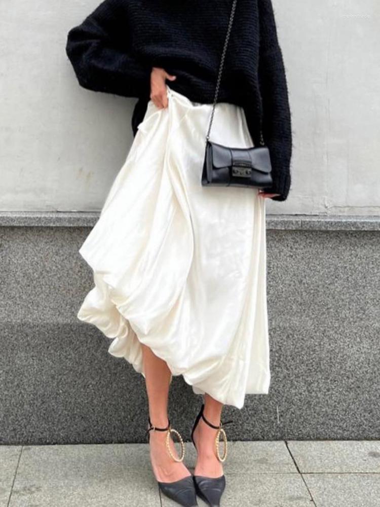Skirts Women Fashion Satin Ball Gown Long Elegant Beige Party Club A Line Skirt 2023 Summer Autumn Female High Street
Skirts Women Fashion Satin Ball Gown Long Elegant Beige Party Club A Line Skirt 2023 Summer Autumn Female High Street