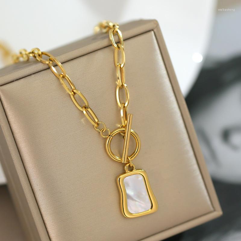Pendant Necklaces 316L Stainless Steel Geometric Trapezoidal Pearl Oyster Necklace For Women OT Buckle Chains Jewelry Gifts
Pendant Necklaces 316L Stainless Steel Geometric Trapezoidal Pearl Oyster Necklace For Women OT Buckle Chains Jewelry Gifts