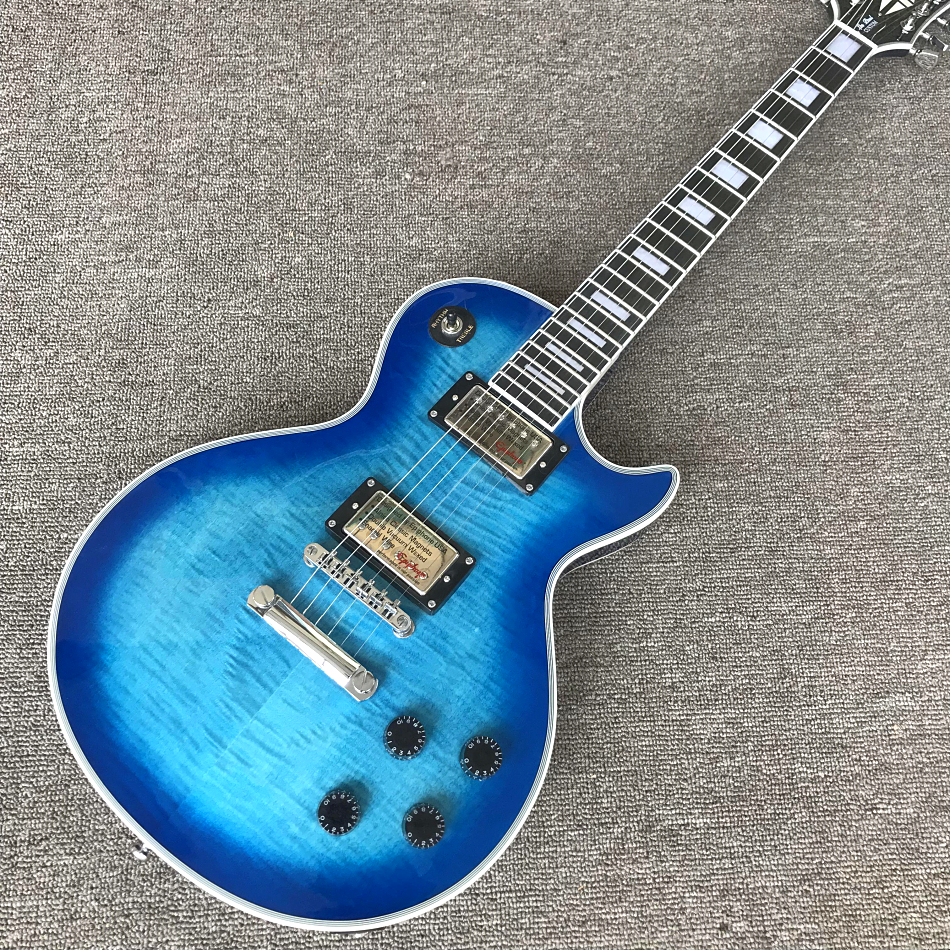 Custom Shop, Caston Blue Electric Guitar, Ebony Fingerboard, Chrome Hardware, Free Shipping
Custom Shop, Caston Blue Electric Guitar, Ebony Fingerboard, Chrome Hardware, Free Shipping