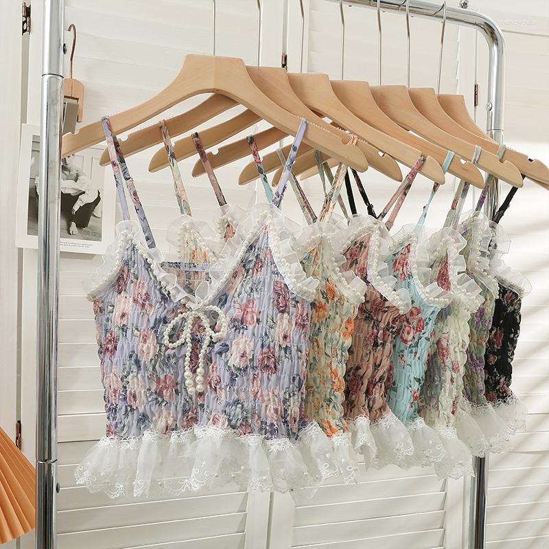 Women's Tanks Crop Top Sleeveless Beading Bow Tank Tops Women Floral Printed Lace Patchwork Camisole Female Streetwear Summer Drop, Black
Women's Tanks Crop Top Sleeveless Beading Bow Tank Tops Women Floral Printed Lace Patchwork Camisole Female Streetwear Summer Drop, Black