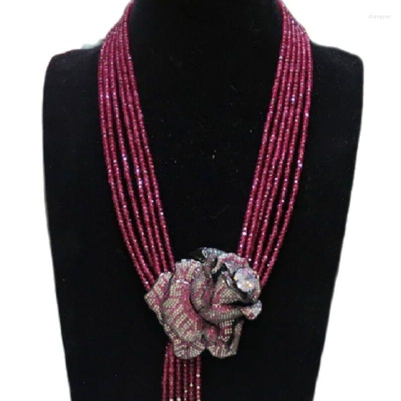 Chains Hand Knotted Natural Purple Stone Rose Flower Clasp DIY Accessory Clavicle Chain Women Short Multi - Layer Necklace
Chains Hand Knotted Natural Purple Stone Rose Flower Clasp DIY Accessory Clavicle Chain Women Short Multi - Layer Necklace