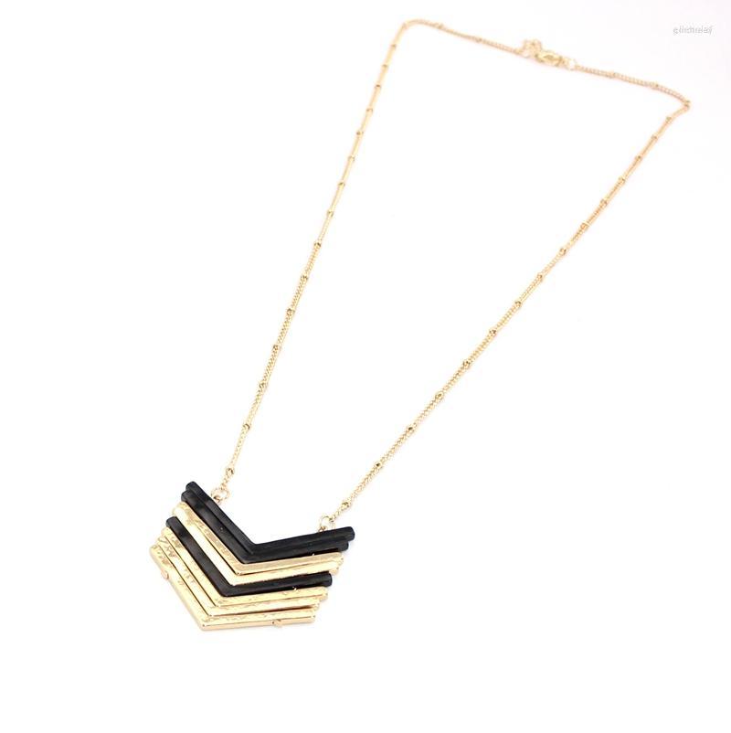 Choker 2023 Row V Shaped Black Geometric Pendant Necklace For Women
Choker 2023 Row V Shaped Black Geometric Pendant Necklace For Women