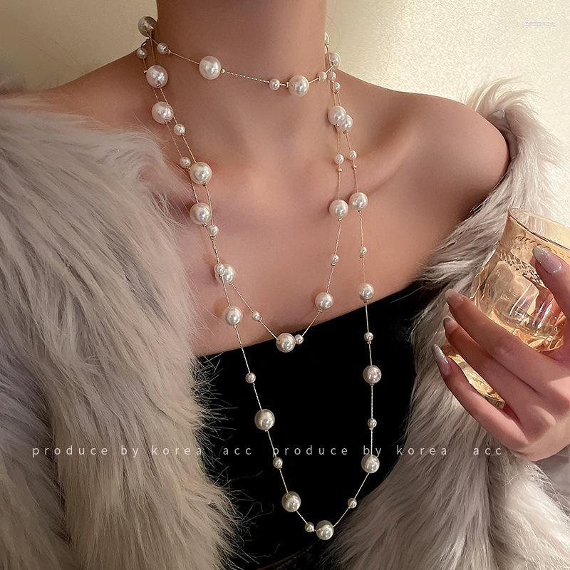 Choker LIMAX Super Fairy Long Pearl Necklace Trendy Temperament Court Style Niche Design Collarbone Chain Delicate And Gentle Sweater C
Choker LIMAX Super Fairy Long Pearl Necklace Trendy Temperament Court Style Niche Design Collarbone Chain Delicate And Gentle Sweater C