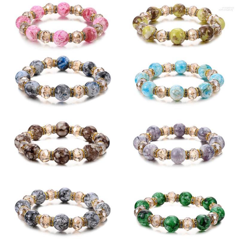 Strand Trendy Glass Round Beads Bracelets & Bangles Women Crystal Jewelry Elasticity Rope Men Handmade Bracelet
Strand Trendy Glass Round Beads Bracelets & Bangles Women Crystal Jewelry Elasticity Rope Men Handmade Bracelet