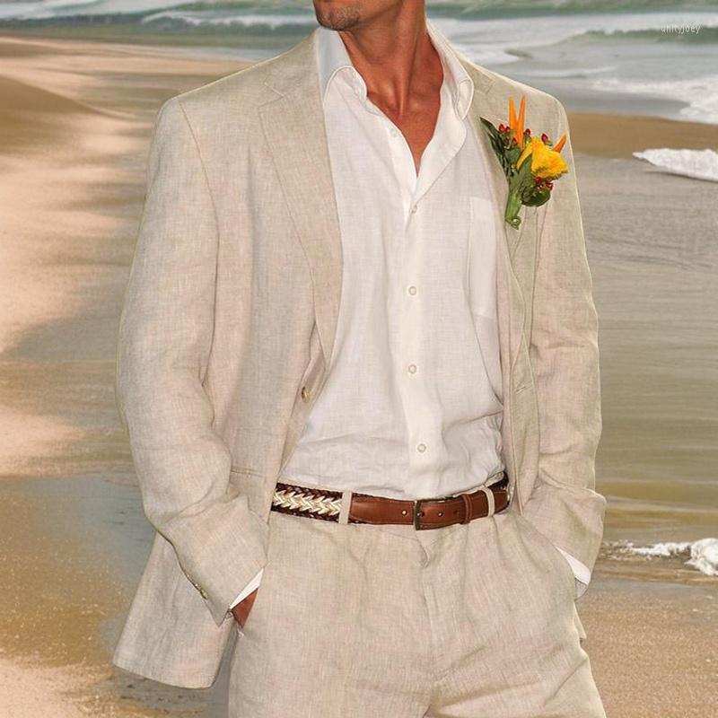 Men's Suits Beige Linen Wedding Tuxedo For Men 2 Piece Suit Summer Beach Style Bespoke Groom's Attire Male Fashion Jacket With Pants
Men's Suits Beige Linen Wedding Tuxedo For Men 2 Piece Suit Summer Beach Style Bespoke Groom's Attire Male Fashion Jacket With Pants