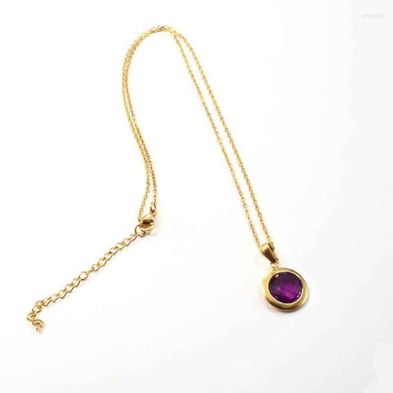 Chains Stainless Steel Delicate Minimalism Gold Purple Stone Fashion Women Ladies Pendant Necklace Jewelry Gift For Him Gord22
Chains Stainless Steel Delicate Minimalism Gold Purple Stone Fashion Women Ladies Pendant Necklace Jewelry Gift For Him Gord22