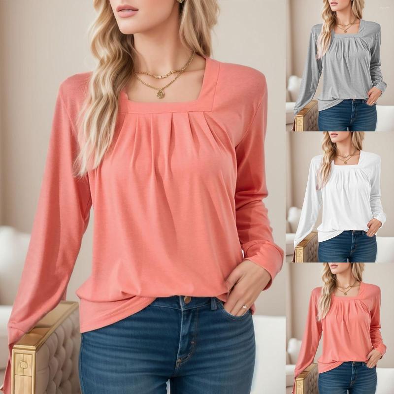 Women' Blouses Women' Long Sleeve Shirts Fashion Square Collar Tops Solid Color Casual Womens Layering Shirt Top Women Camisas Y Blusa, Grey
Women' Blouses Women' Long Sleeve Shirts Fashion Square Collar Tops Solid Color Casual Womens Layering Shirt Top Women Camisas Y Blusa, Grey