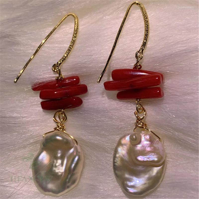 Dangle Earrings Freshwater Baroque Pearl Earring 18k Gold Ear Drop Irregular Accessories Gift Flawless Cultured Aurora Real
Dangle Earrings Freshwater Baroque Pearl Earring 18k Gold Ear Drop Irregular Accessories Gift Flawless Cultured Aurora Real