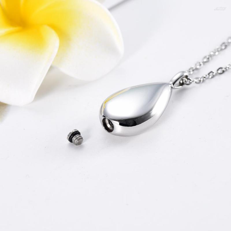 Chains IJD9945 Stainless Steel Teardrop Cremation Souvenir Pendant For Ashes Urn Keepsake Memorial Necklace Jewelry
Chains IJD9945 Stainless Steel Teardrop Cremation Souvenir Pendant For Ashes Urn Keepsake Memorial Necklace Jewelry