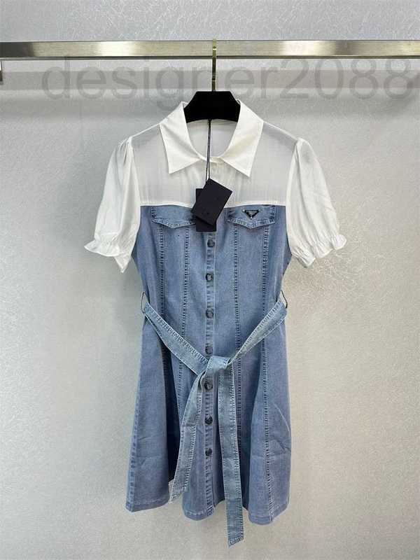 Basic & Casual Dresses designer Summer New Celebrity Style Sweet Fashion Age Reducing Waist Lace up Splice Shirt Dress for Women LMHZ, Denim blue
Basic & Casual Dresses designer Summer New Celebrity Style Sweet Fashion Age Reducing Waist Lace up Splice Shirt Dress for Women LMHZ, Denim blue