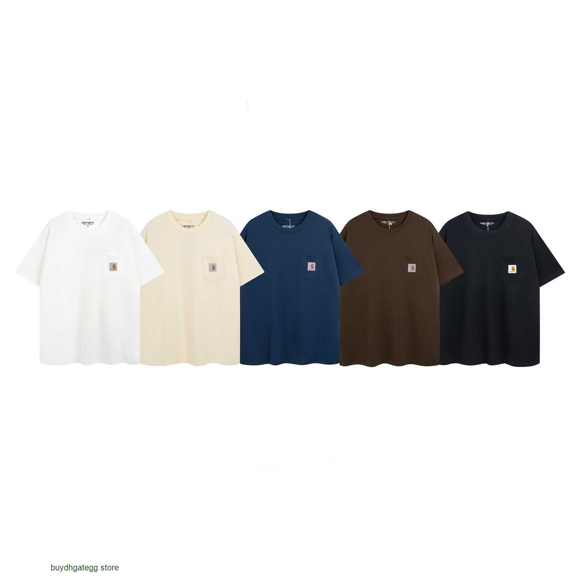 38vi Fashion Men' and Women' T-shirt Tooling Brand Carhart New 23 Mountain Pocket Round Neck Couple Loose Short Sleeve, Brown
38vi Fashion Men' and Women' T-shirt Tooling Brand Carhart New 23 Mountain Pocket Round Neck Couple Loose Short Sleeve, Brown