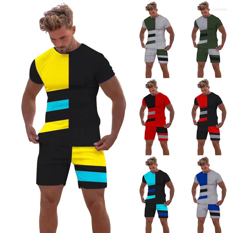 Men's Tracksuits Summer Men's Fitness Casual Color Matching Multicolor Stitching Sports Suit Short Sleeve T-shirt Shorts Sportswear
Men's Tracksuits Summer Men's Fitness Casual Color Matching Multicolor Stitching Sports Suit Short Sleeve T-shirt Shorts Sportswear