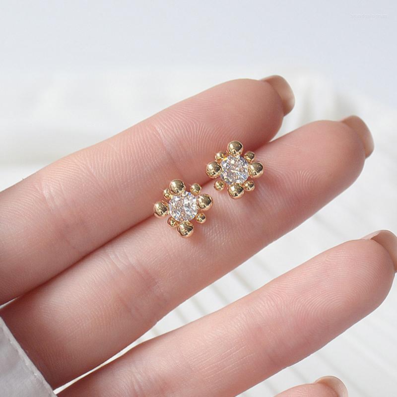 Stud Earrings Delicate Jewelry 14K Gold Plated Zircon For Women Unique Cute Small Crystal
Stud Earrings Delicate Jewelry 14K Gold Plated Zircon For Women Unique Cute Small Crystal