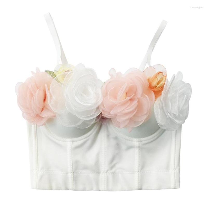 Women's Tanks Female Flowers Crop Top To Wear Out Slim Women Cropped Night Club Party Show Corset Push Up Bustier Camis Built In Bra 8181, White
Women's Tanks Female Flowers Crop Top To Wear Out Slim Women Cropped Night Club Party Show Corset Push Up Bustier Camis Built In Bra 8181, White