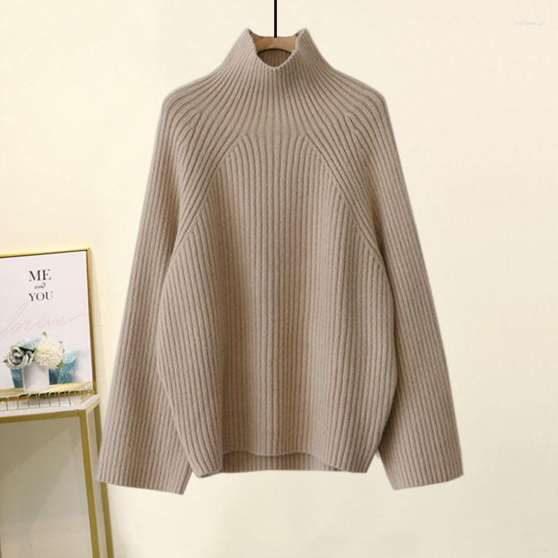 Women's Two Piece Pants Autumn Winter Women Knitted Set Turtleneck Long Sleeve Solid Pullover Sweater Casual Wide Leg Pant Outerwear