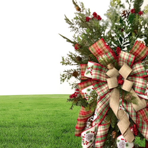 Christmas Decorations Farmhouse Wagon Wheels Wreath Winter Door Hanging Home Outdoor Year Gift 2209089036793