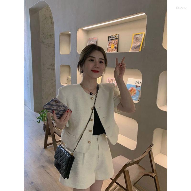 Women' Tracksuits Shorts Sets 2 Piece Womens Outfits Short Sleeved Tweed Coat Korean Cardigan Casual Y2k Crop Jacket Pant Suit Top, 2set
Women' Tracksuits Shorts Sets 2 Piece Womens Outfits Short Sleeved Tweed Coat Korean Cardigan Casual Y2k Crop Jacket Pant Suit Top, 2set